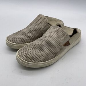 OLUKAI‎ Pehuea Womens 8  Shoes Tan Mesh Slip On Comfort Casual Sneakers
